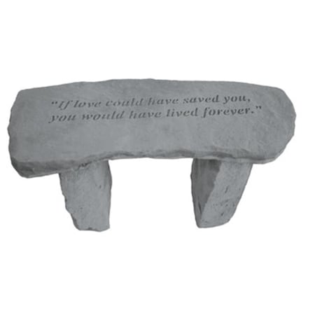 Kay Berry If Love Could Have Saved You - Angel Memorial Bench - 29-in. x 12-in. x 14.5-in. KA313415